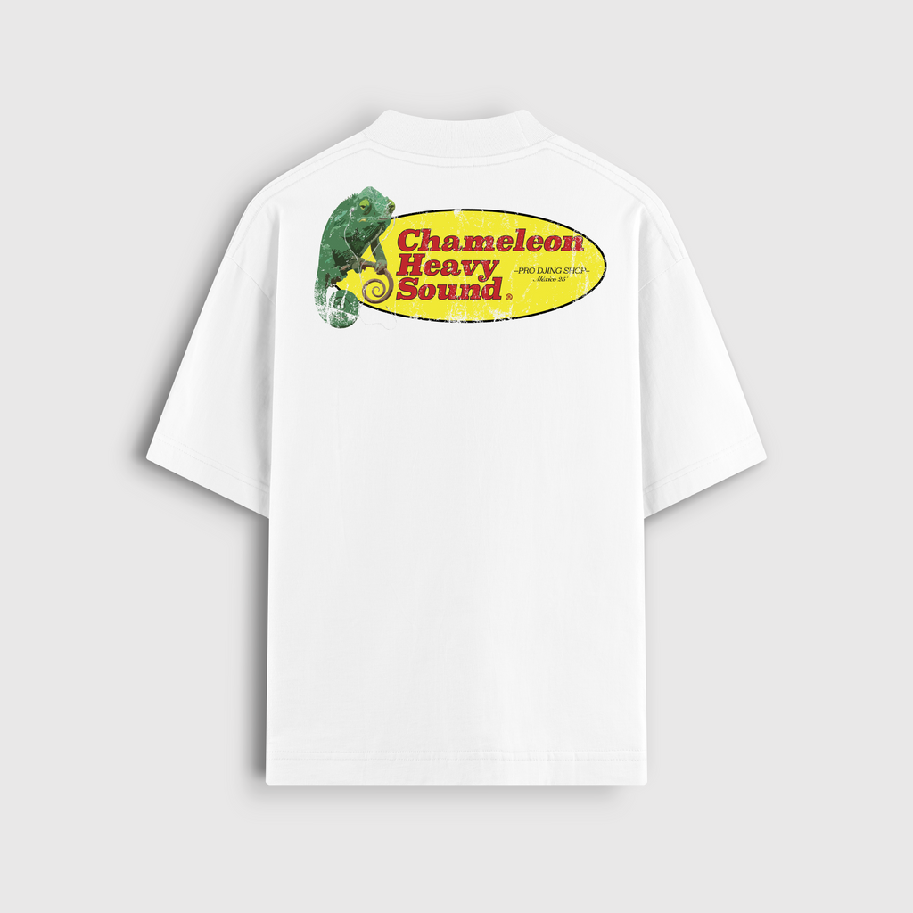 CHAMELEON WHITE TEE (WHITE)