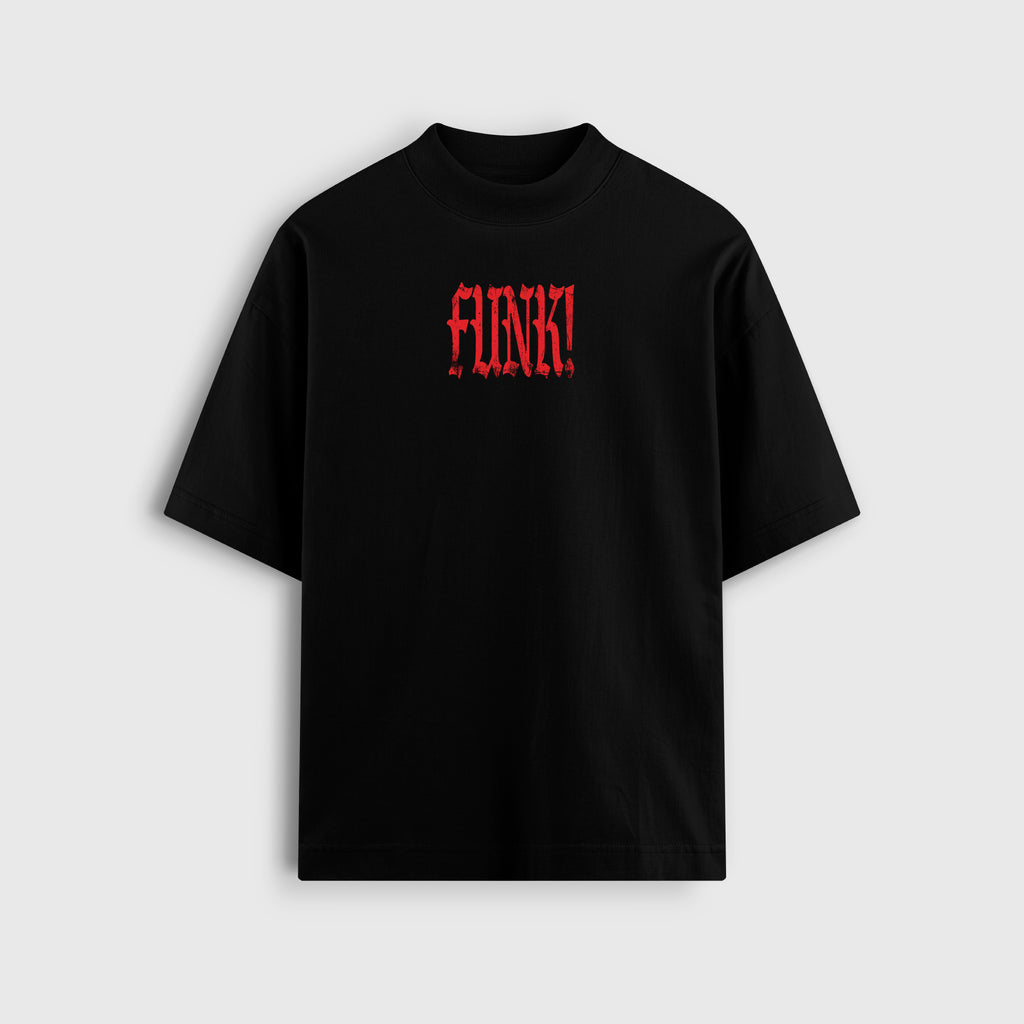 FUNK RED TEE (BLACK)