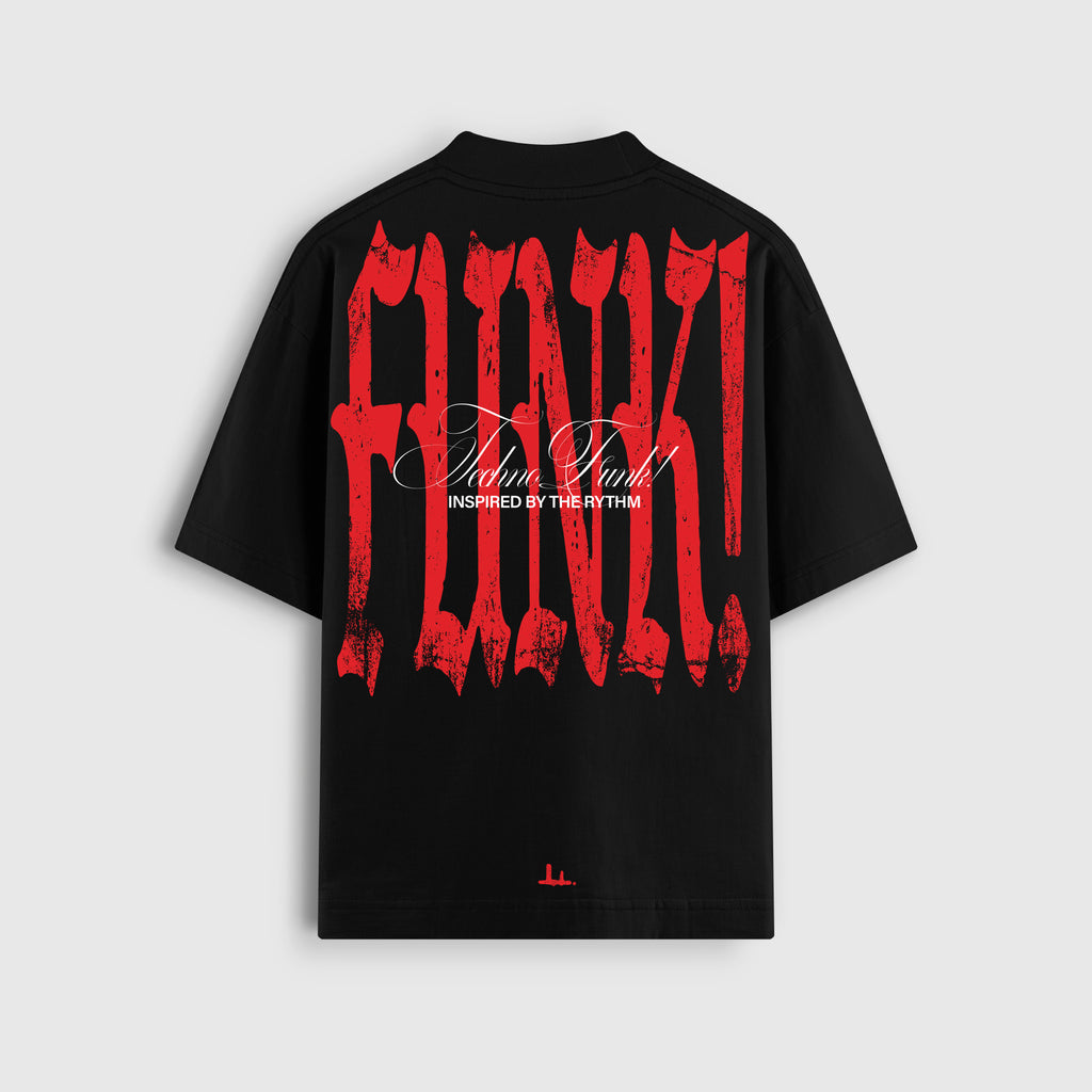 FUNK RED TEE (BLACK)