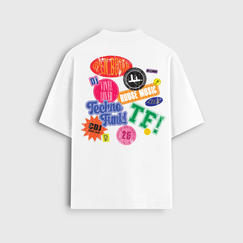 STICKERS TEE (WHITE)